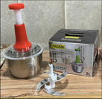 Stainless Steel Push Chopper Vegetable Cutter - Minichowk
