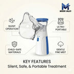 Portable Face Mist Medical Nebulizer - (IMPORTED)
