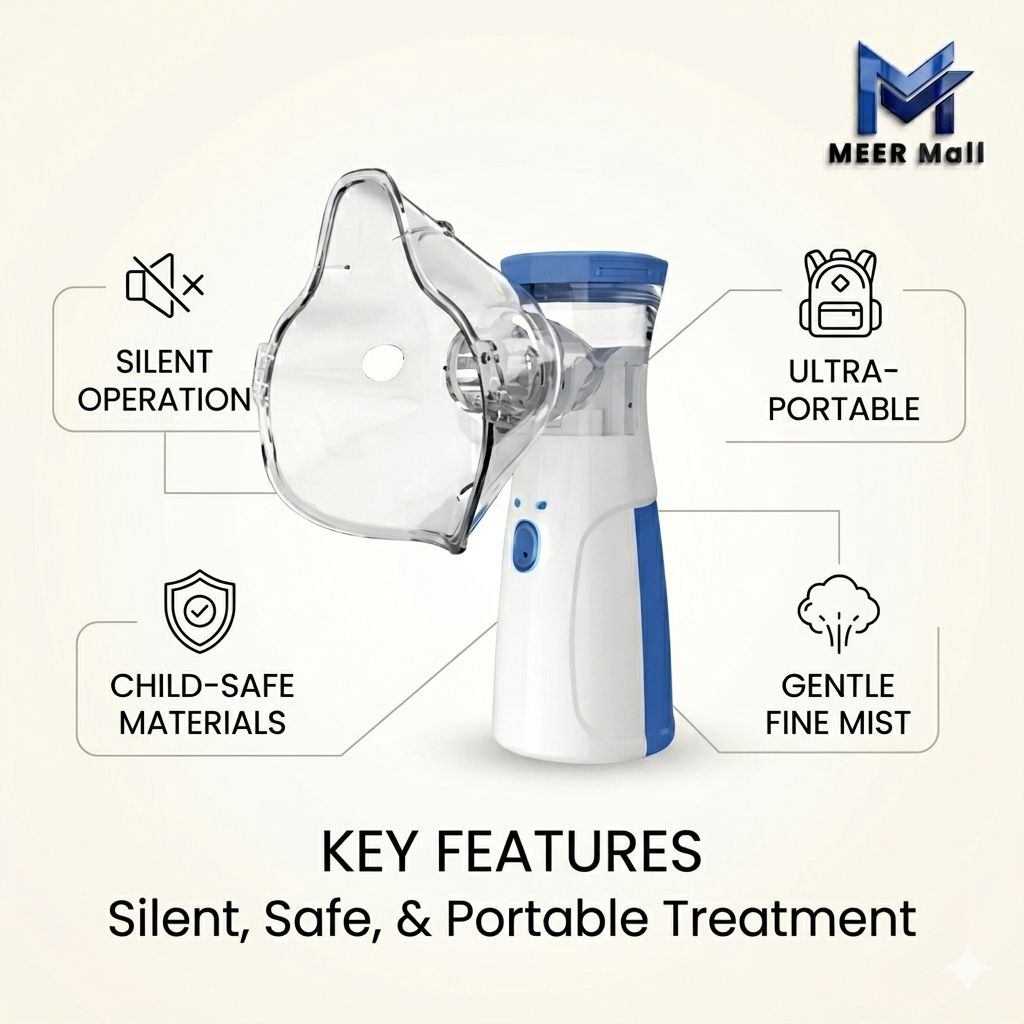Portable Face Mist Medical Nebulizer - (IMPORTED)