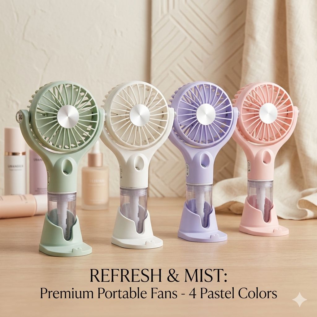 Candy-colored Mini fan rechargeable USB Fan rechargeable portable electric fan Mini/Hand-Held Fans