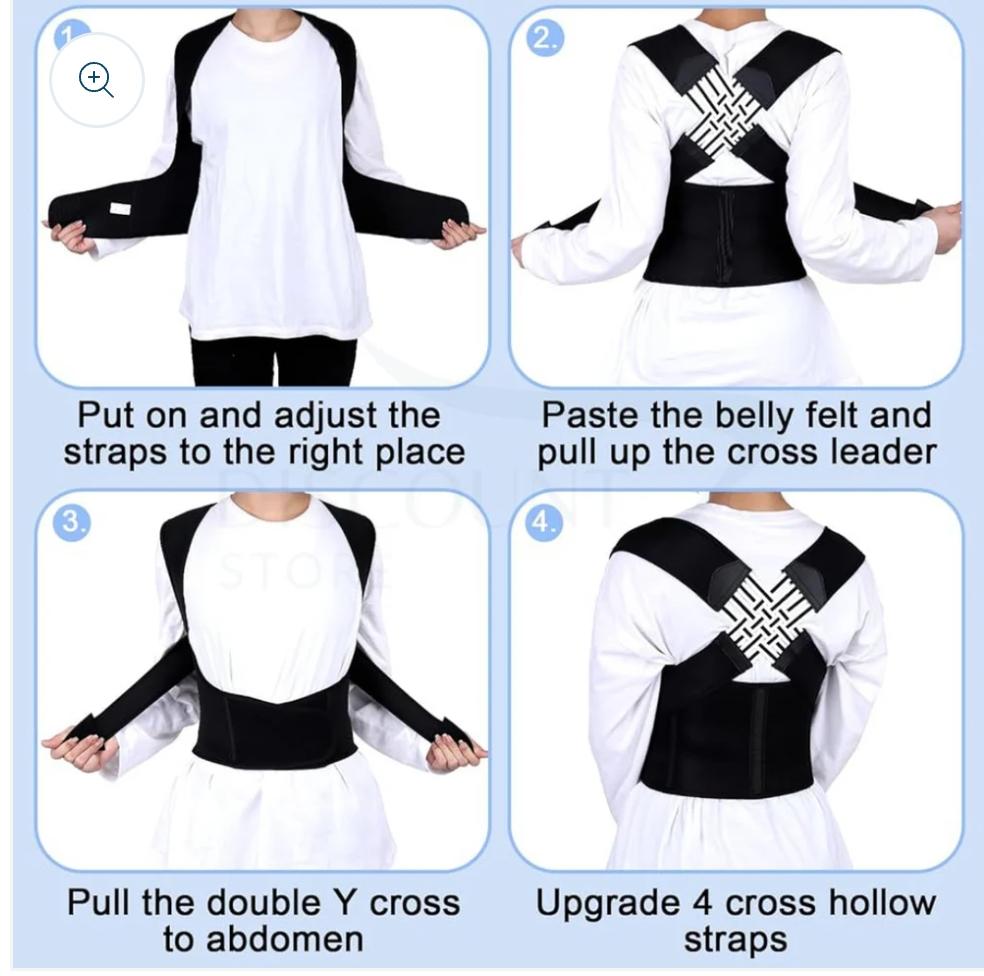 Adjustable Back Shoulder Posture Corrector - (IMPORTED)