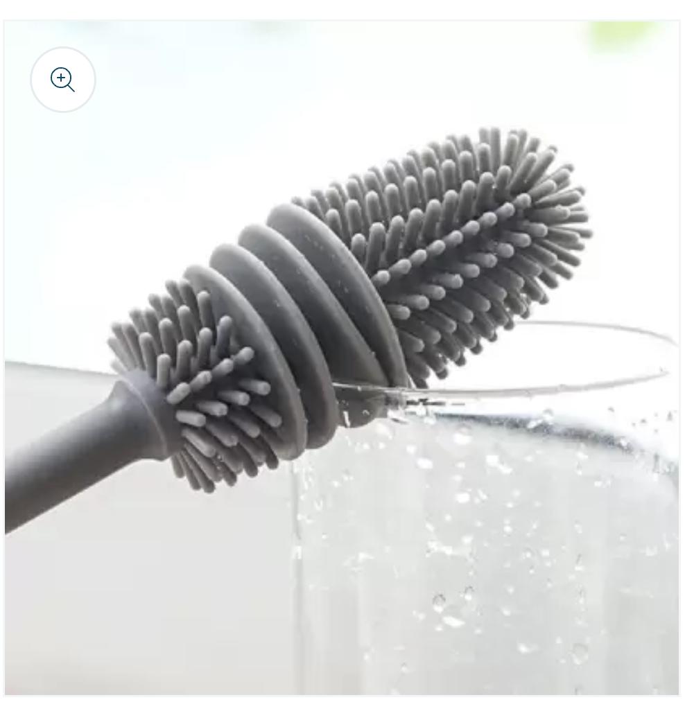 Long Silicon Kitchen Cleaner Bottle Brush