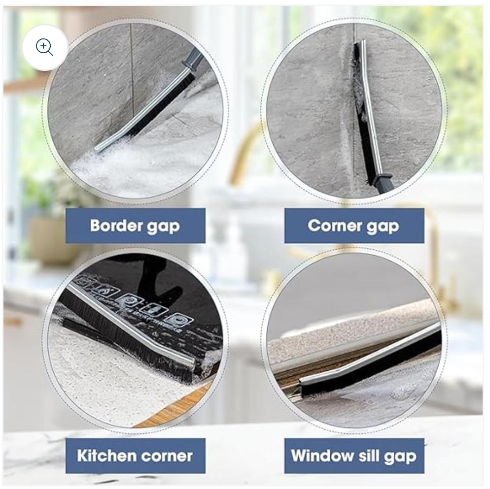 Window Brush for Home Window Gap - (BLACK)