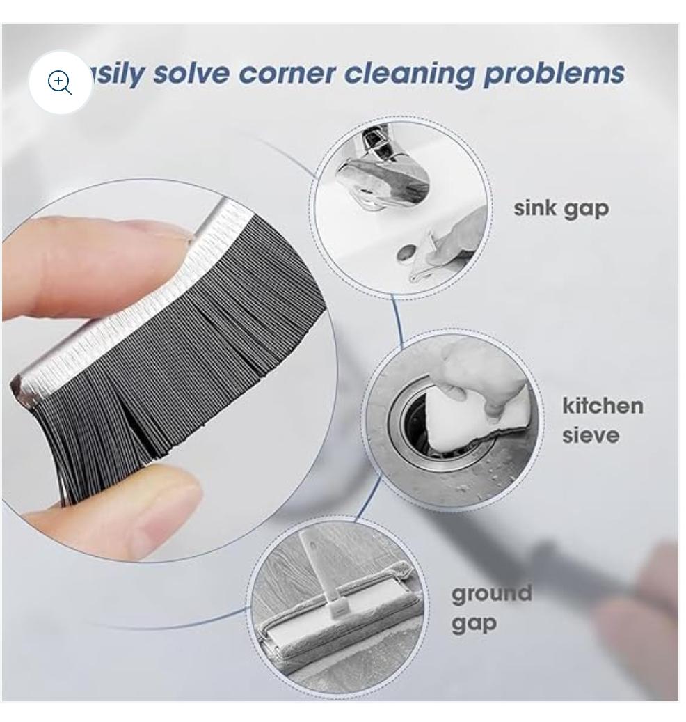 Window Brush for Home Window Gap - (BLACK)