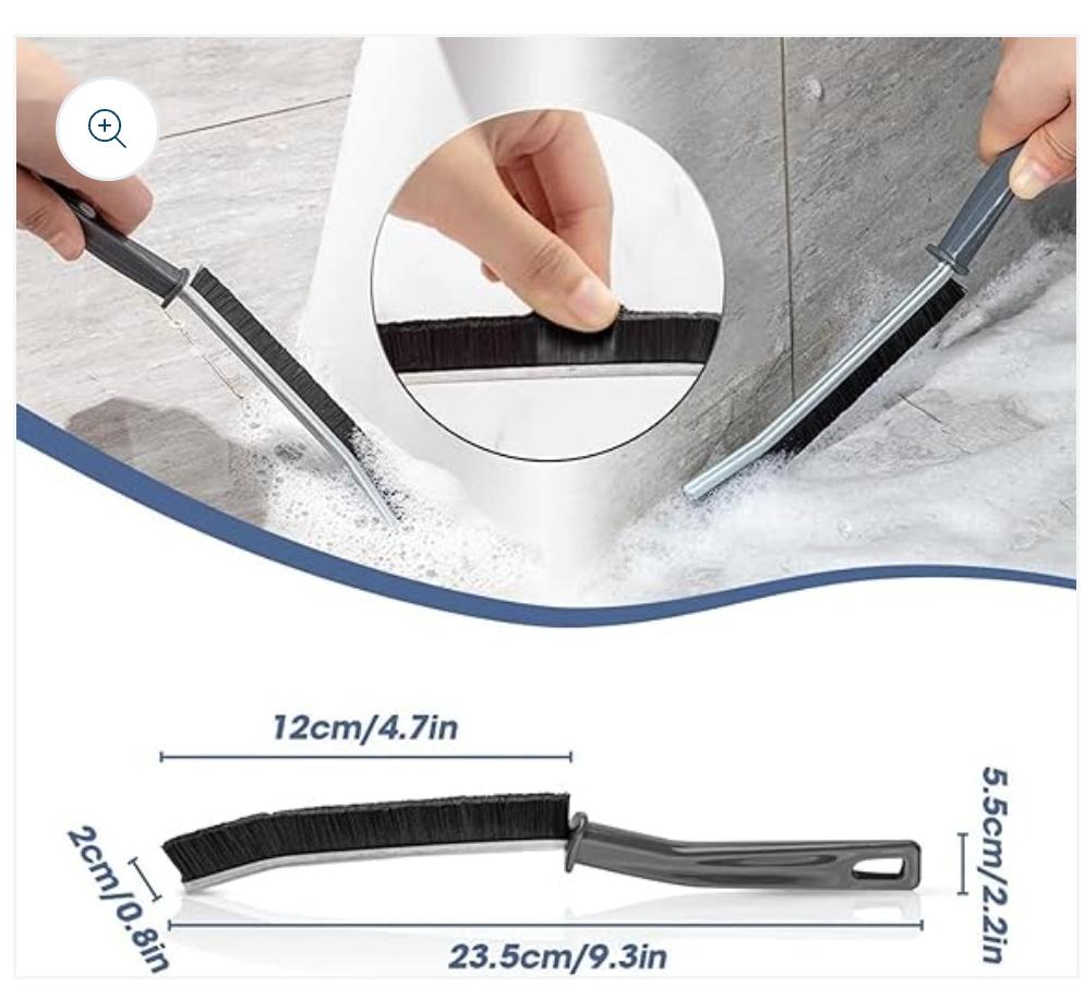 Window Brush for Home Window Gap - (BLACK)