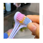 Three Sided Soft Hair Toothbrush Wrap Around Deep Cleaning Manual Toothbrush for Adults & Children