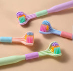 Three Sided Soft Hair Toothbrush Wrap Around Deep Cleaning Manual Toothbrush for Adults & Children
