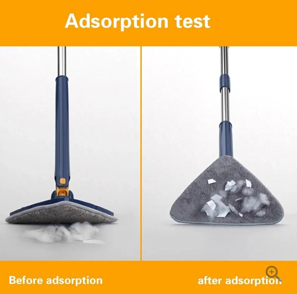 Telescopic Triangle Mop 360° Rotatable Adjustable Cleaning Mop