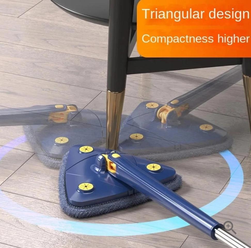 Telescopic Triangle Mop 360° Rotatable Adjustable Cleaning Mop