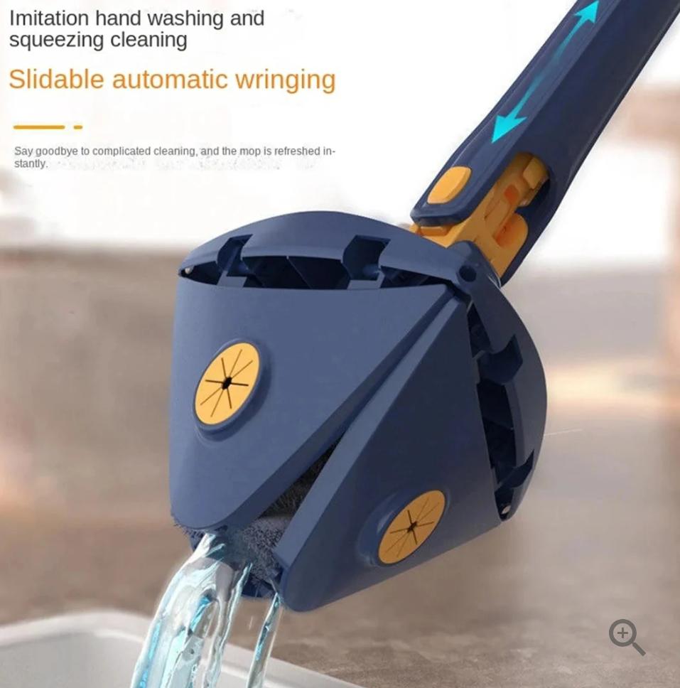 Telescopic Triangle Mop 360° Rotatable Adjustable Cleaning Mop
