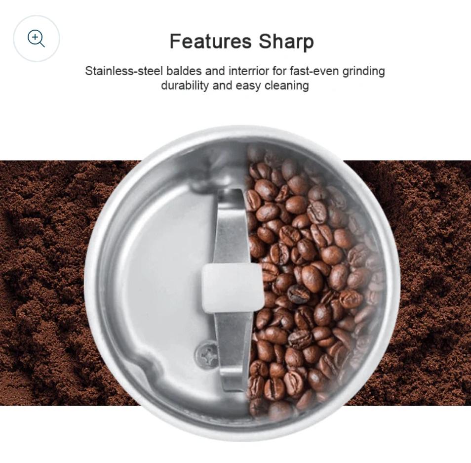 Powerful Mini Electric Coffee Grinder