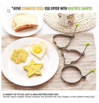 4 Pcs Stainless Steel Fried Egg Moulds