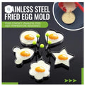 4 Pcs Stainless Steel Fried Egg Moulds