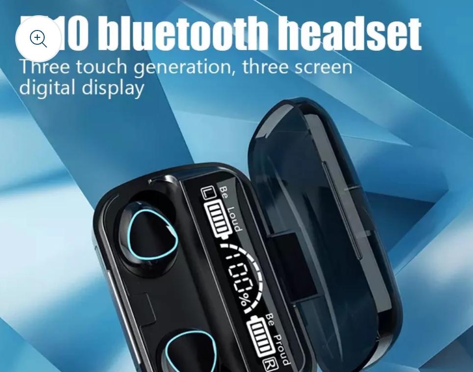 M10 Wireless TWS V5.1 EarBuds with Touch Display