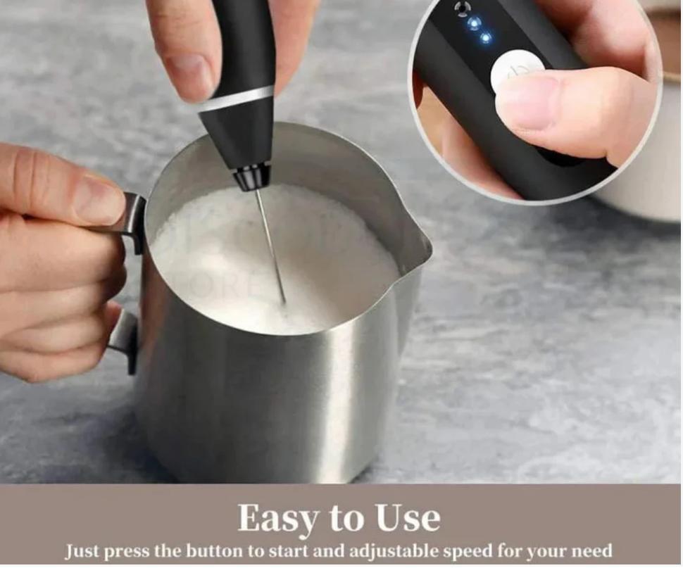 2 in 1 Rechargeable Electric Coffee Beater & Frother