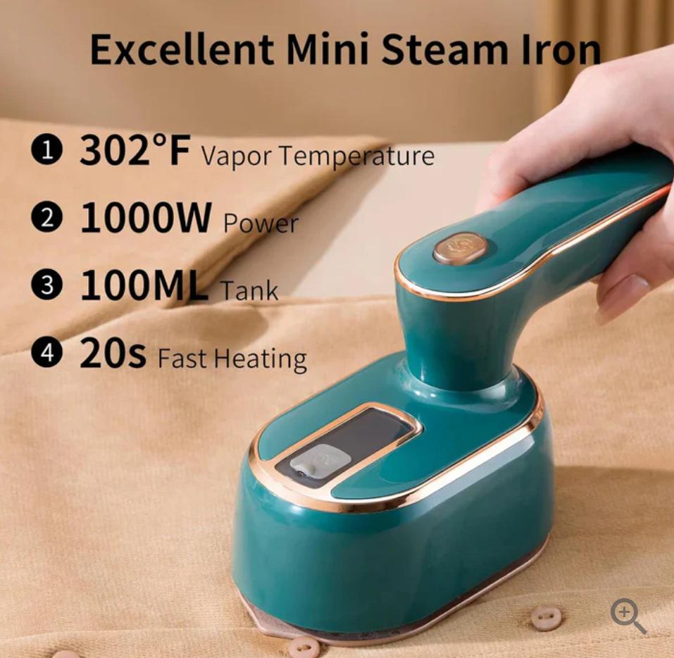 Portable Micro Steam Iron – Dual Mode Dry & Wet Ironing | Portable & Fast Heating