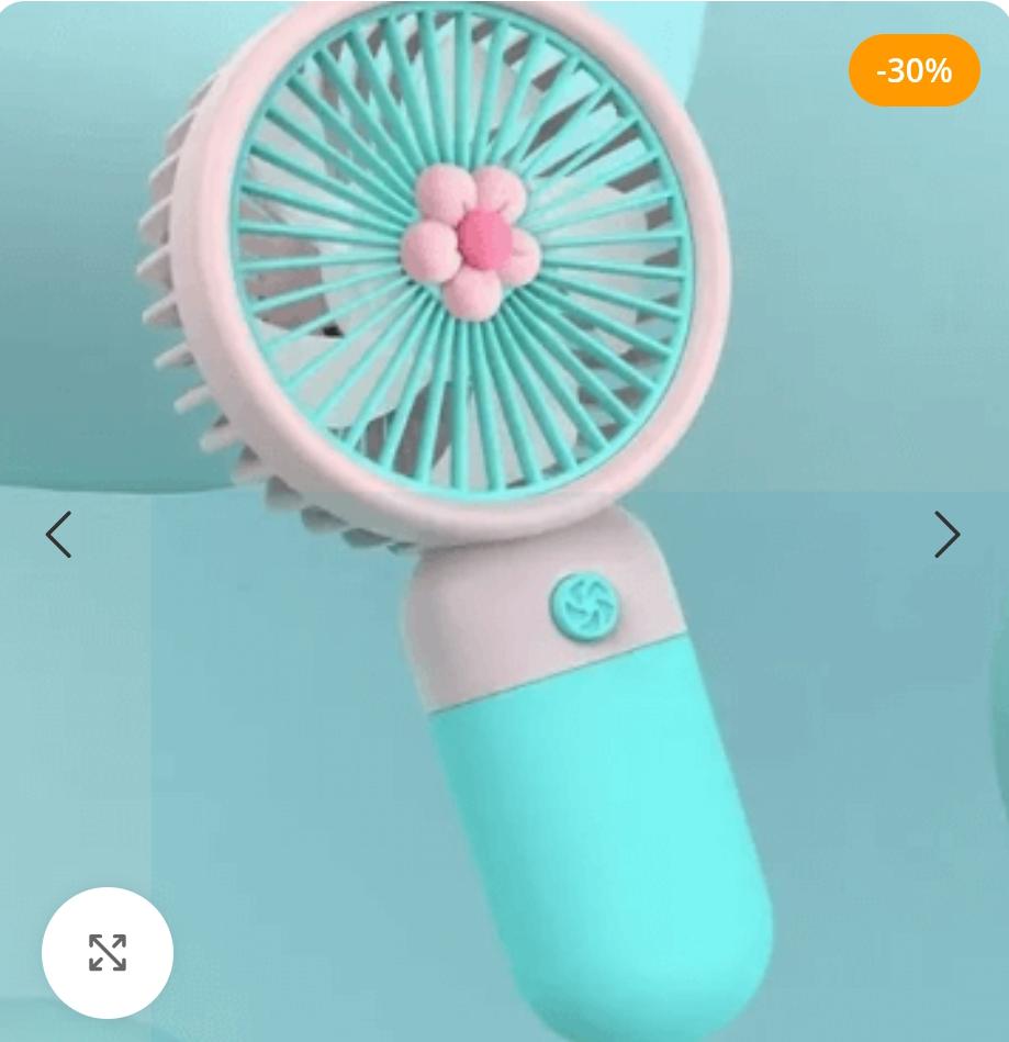 Candy-colored Mini fan rechargeable USB Fan rechargeable portable electric fan Mini/Hand-Held Fans