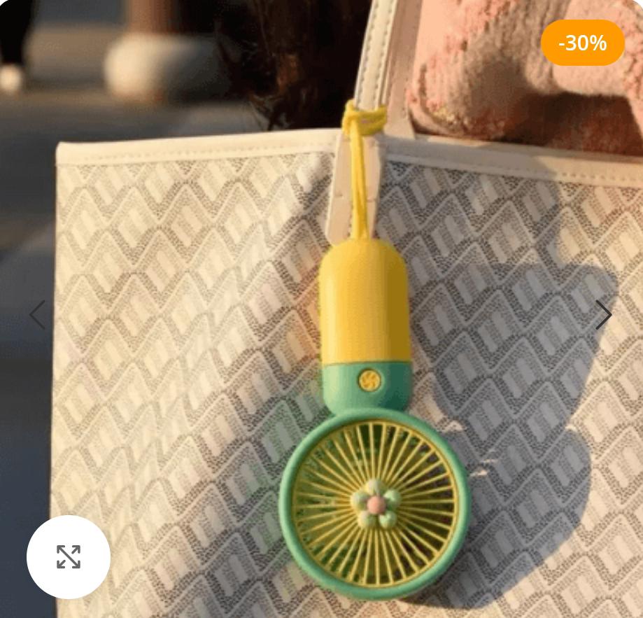 Candy-colored Mini fan rechargeable USB Fan rechargeable portable electric fan Mini/Hand-Held Fans