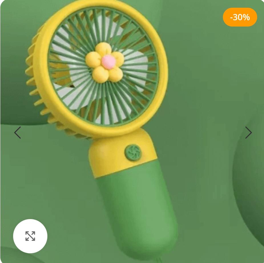 Candy-colored Mini fan rechargeable USB Fan rechargeable portable electric fan Mini/Hand-Held Fans