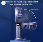 Portable USB Fan LED Display | 5-Speed Folding Handheld Desktop Mini Cooler