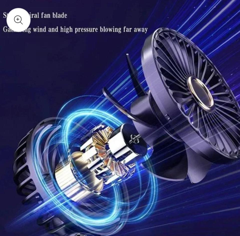 Portable USB Fan LED Display | 5-Speed Folding Handheld Desktop Mini Cooler