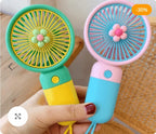 Candy-colored Mini fan rechargeable USB Fan rechargeable portable electric fan Mini/Hand-Held Fans