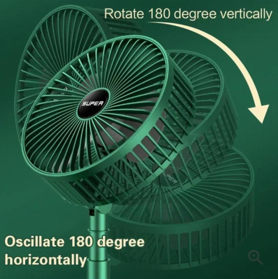 Rechargeable Fan Mini Foldable Telescopic Fan - USB Foldable Table Desk Fan