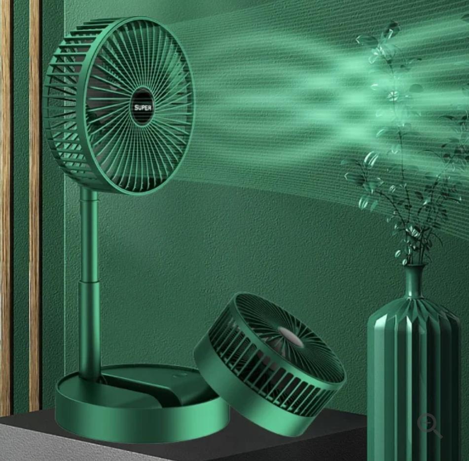 Rechargeable Fan Mini Foldable Telescopic Fan - USB Foldable Table Desk Fan