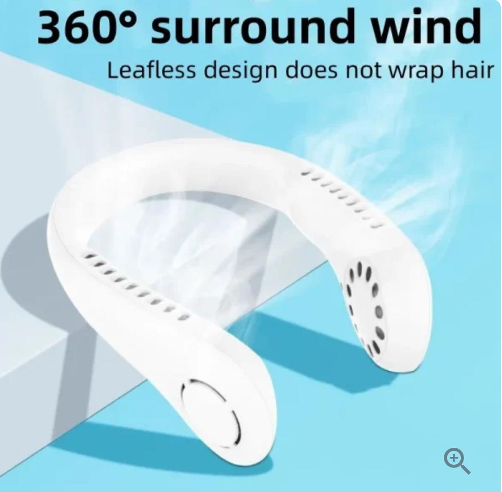 Portable Mini Neck Air Cooler Fan – Rechargeable & Lightweight for Summer Comfort