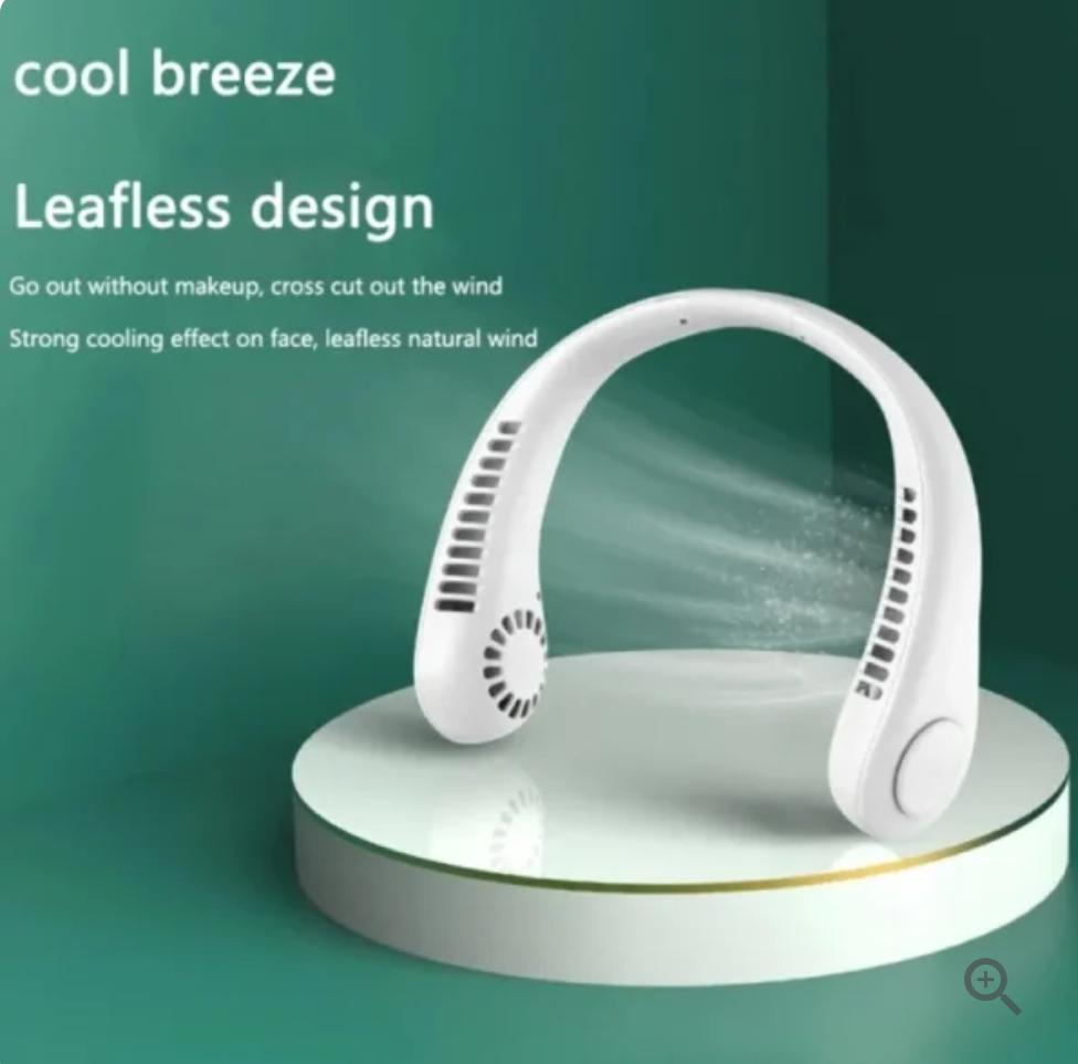 Portable Mini Neck Air Cooler Fan – Rechargeable & Lightweight for Summer Comfort