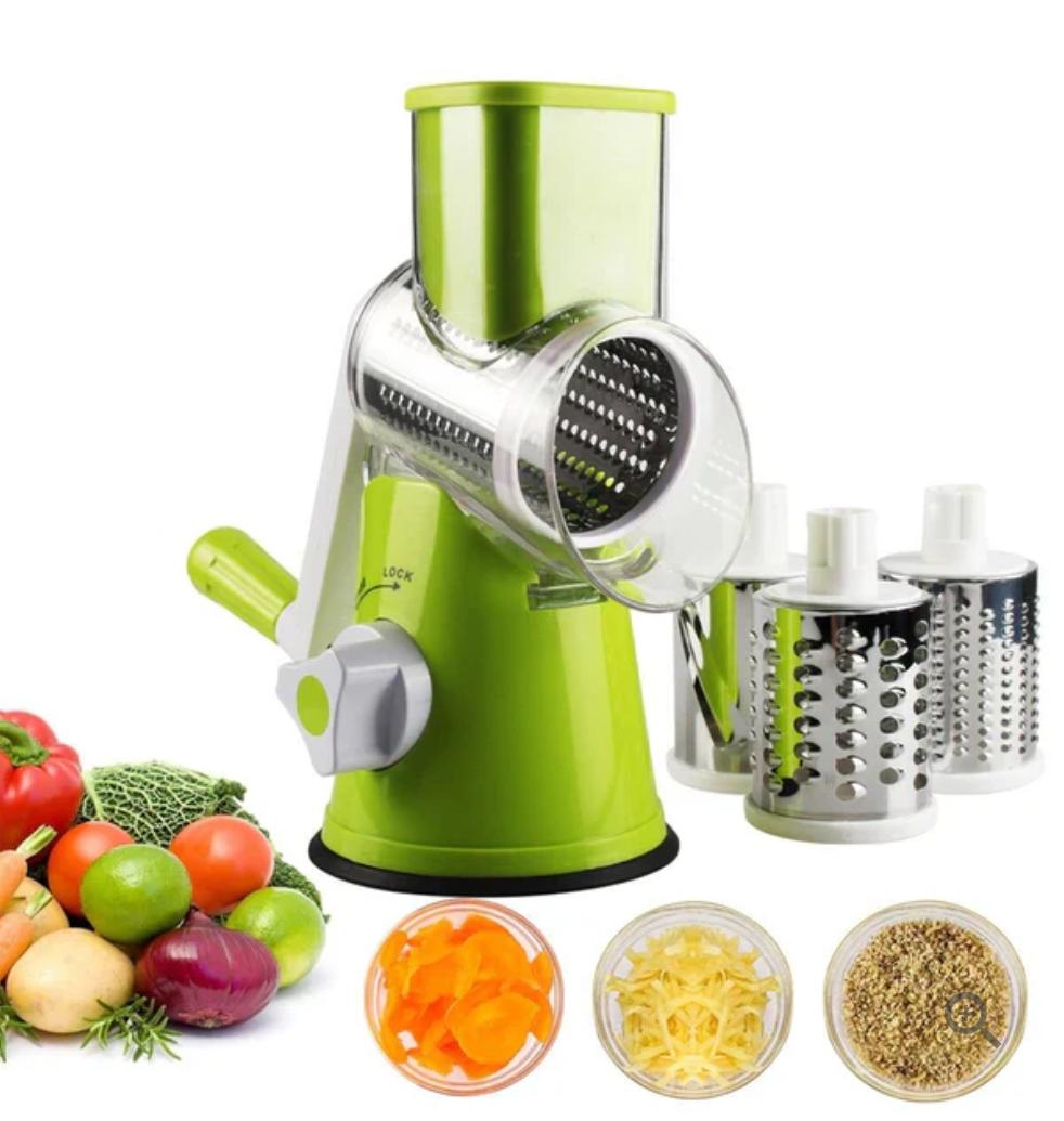 - 3 In 1 Rotary Drum Grater Kaddu Kash - [IMPORTED]
