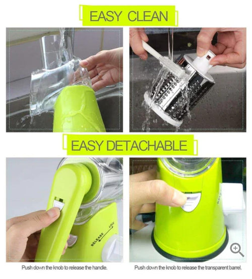 - 3 In 1 Rotary Drum Grater Kaddu Kash - [IMPORTED]