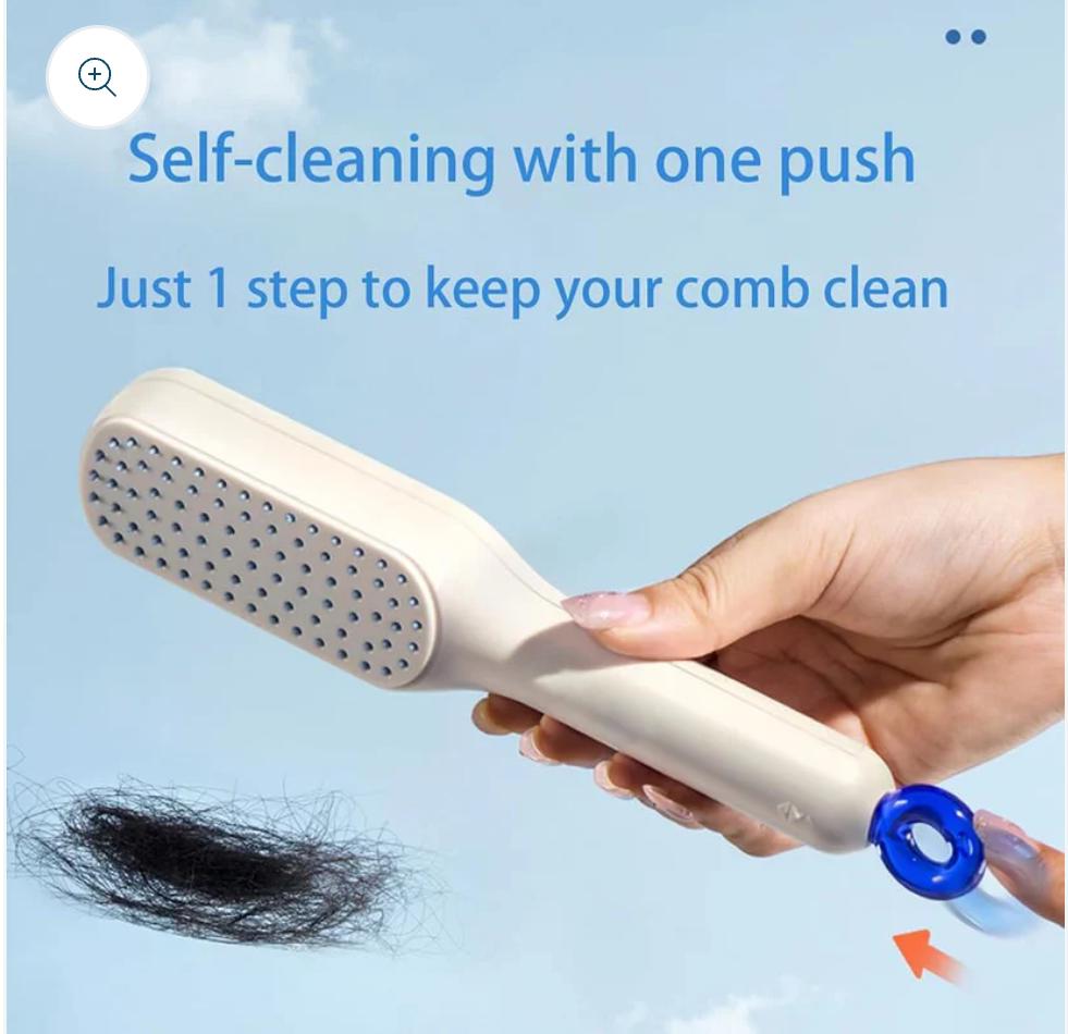 Self Cleaning Hair Comb