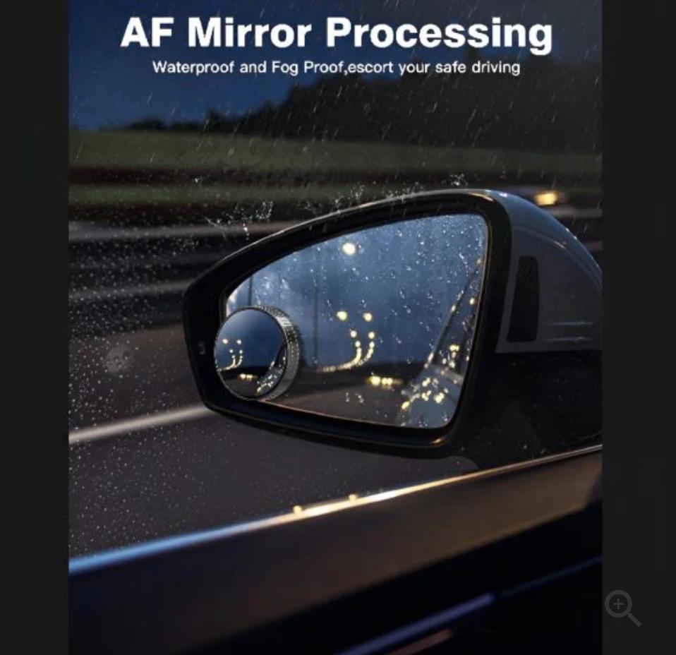 2 Pcs Car Blind Spot Side Mirror Wide-angle 360