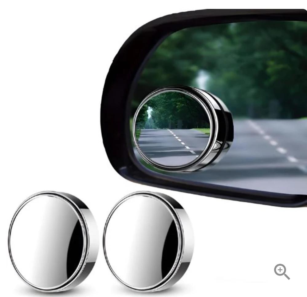2 Pcs Car Blind Spot Side Mirror Wide-angle 360