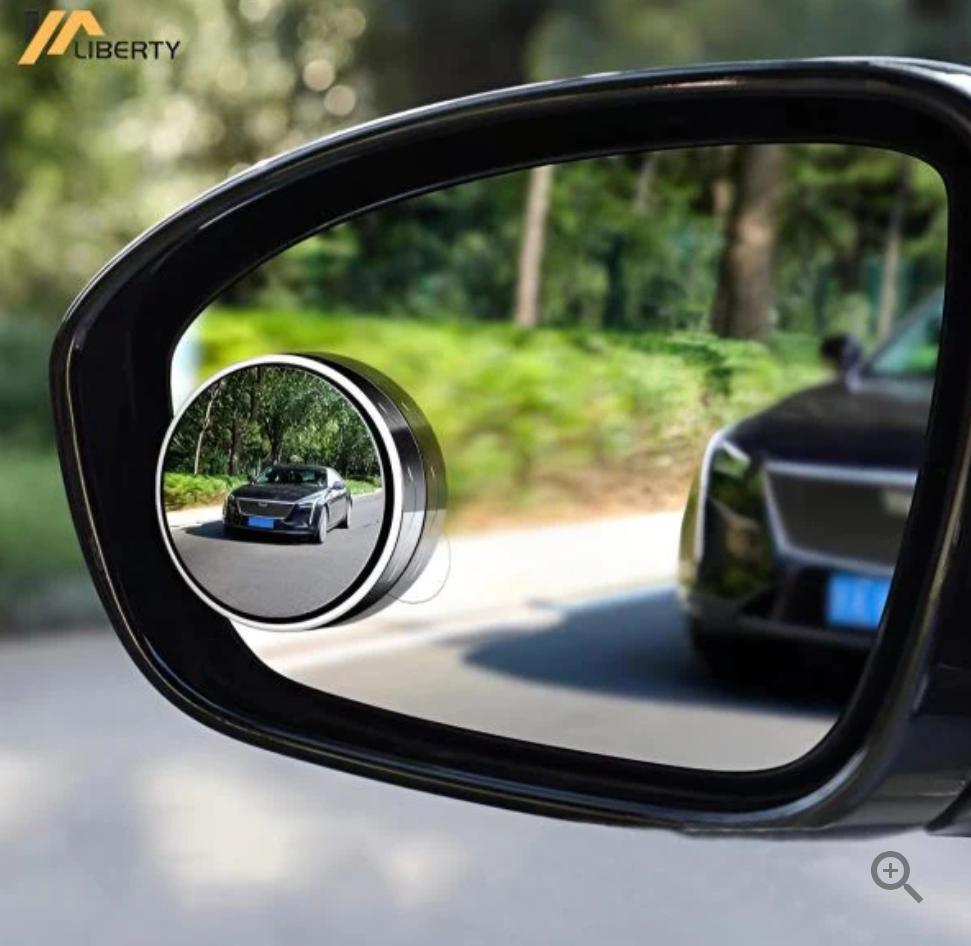 2 Pcs Car Blind Spot Side Mirror Wide-angle 360
