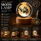 Galaxy Crystal Ball Lamp | 3D Planet Moon Night Light