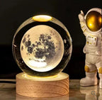 Galaxy Crystal Ball Lamp | 3D Planet Moon Night Light