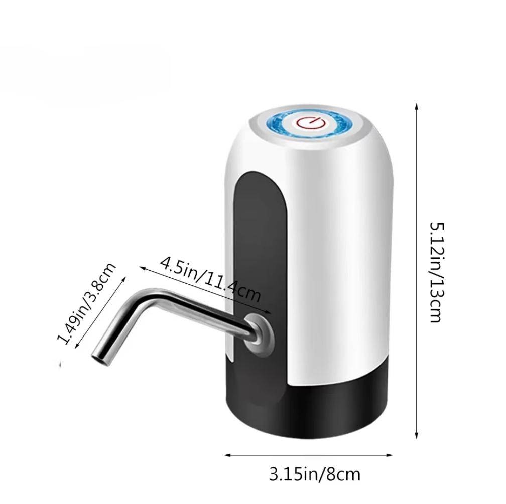 Water Dispenser Pump Portable Electric Water Dispenser Pump for 5 Gallon Bottles ()USB Rechargeable Water Bucket Tool Carboy Bar