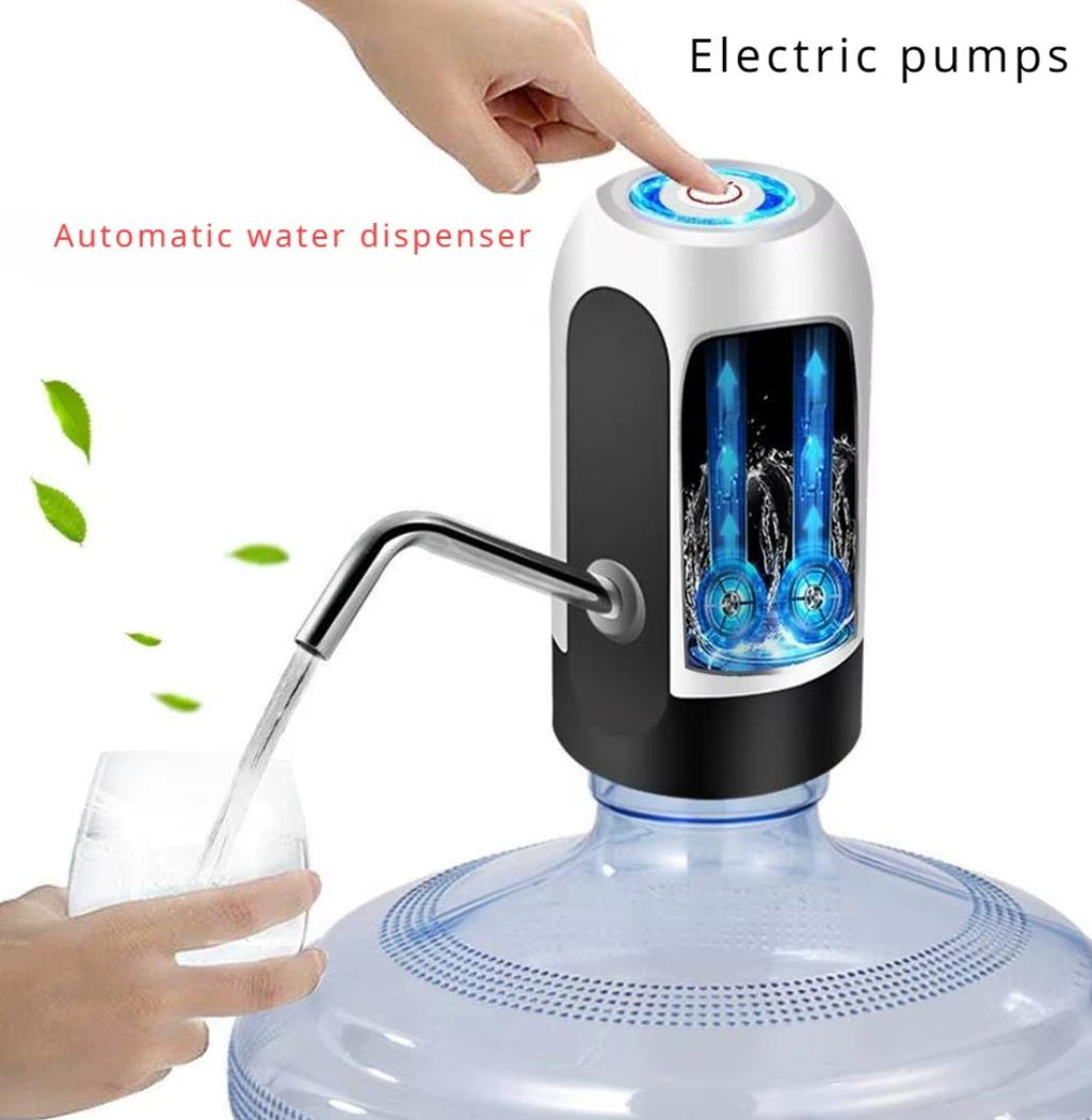 Water Dispenser Pump Portable Electric Water Dispenser Pump for 5 Gallon Bottles ()USB Rechargeable Water Bucket Tool Carboy Bar