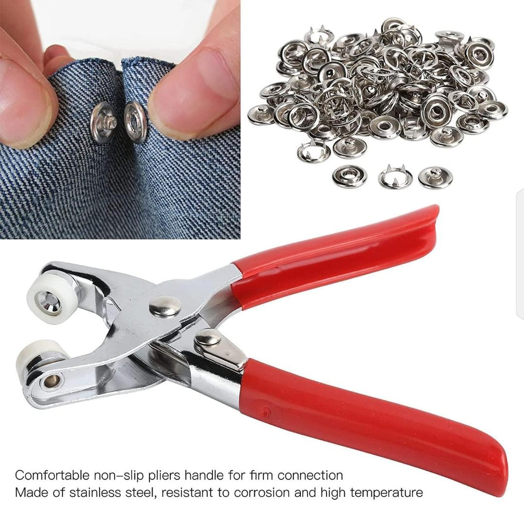 Metal Hand Press Snap Button Machine with High Quality Imported Snap Button Set Durable and Easy to Use