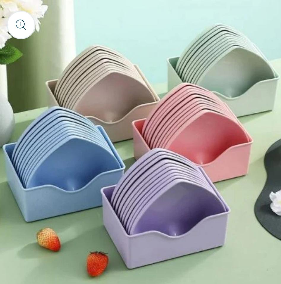 8Pcs Heart Shaped Dish Plate