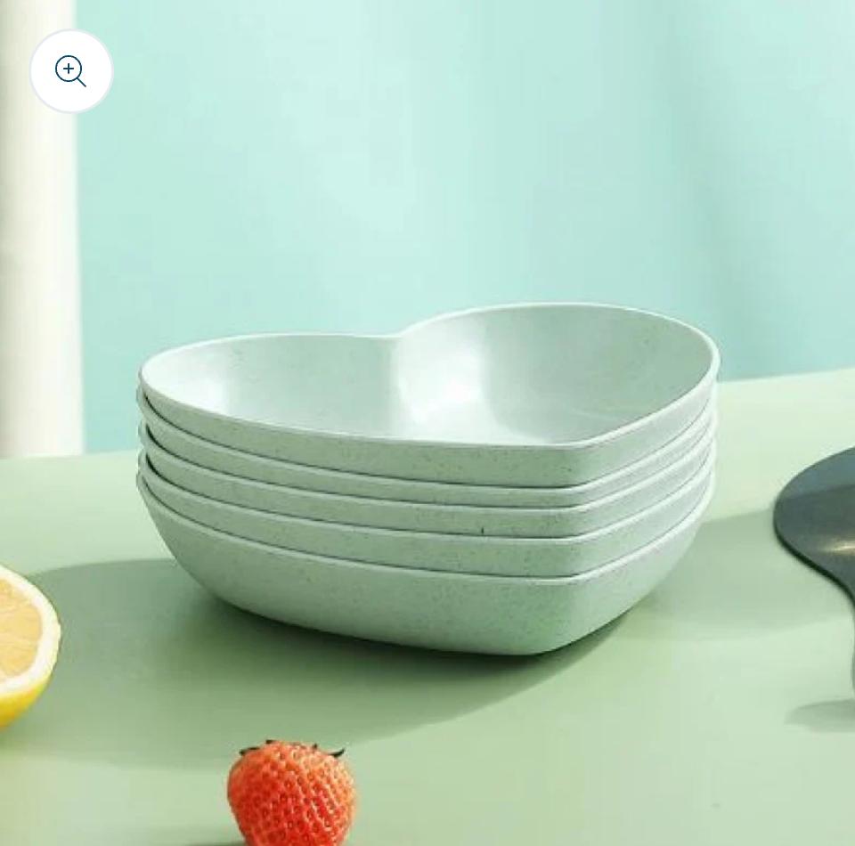 8Pcs Heart Shaped Dish Plate