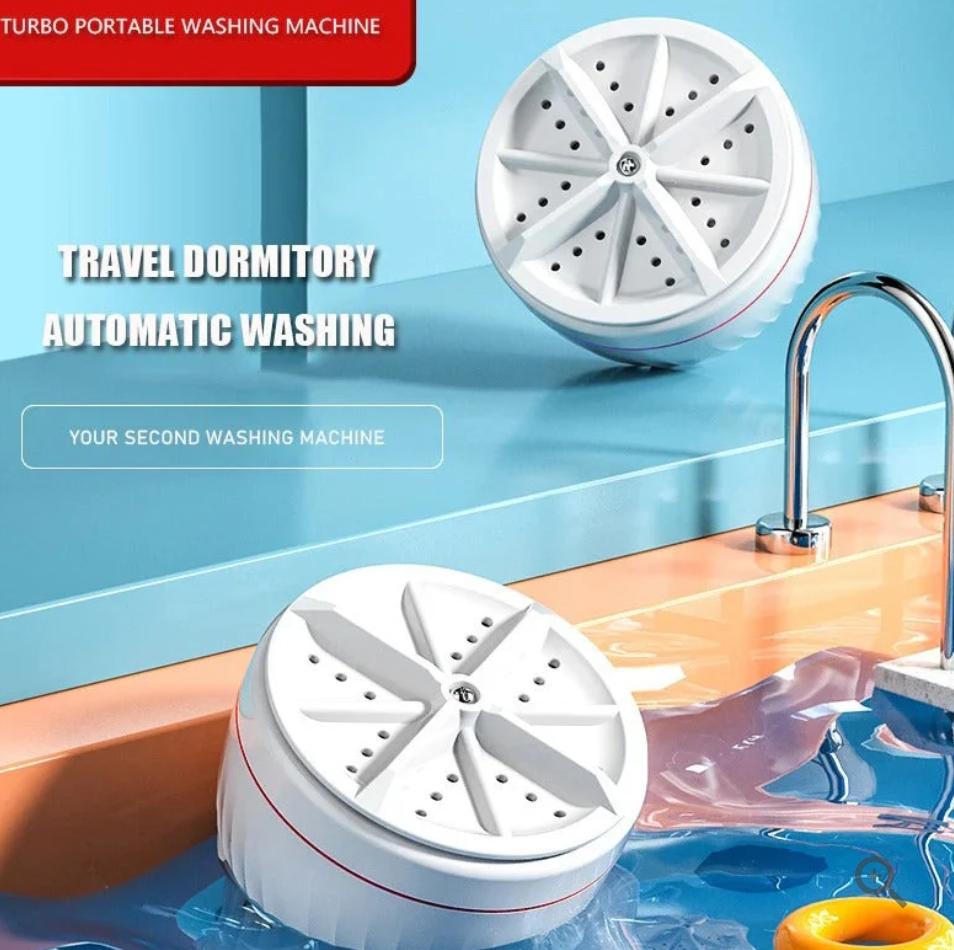Mini Washing Machine Portable Ultrasonic Turbine Washer