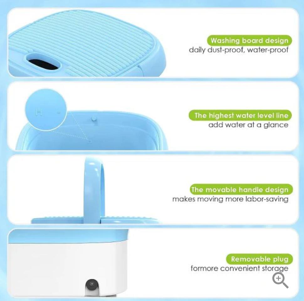 Semi-automatic Mini Folding Washing Machine