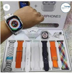 I20 Ultra Watch Max Suit Smart Watch + Earbuds (10 in 1 Set)